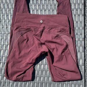 Lululemon Athletica Burgundy Leggings